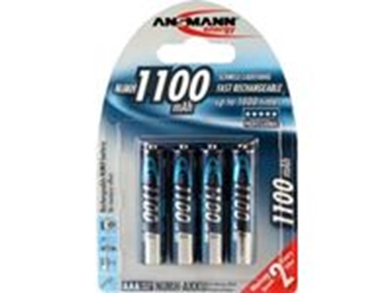 Изображение 1x4 Ansmann NiMH rech. battery 1100 Micro AAA 1050 mAh