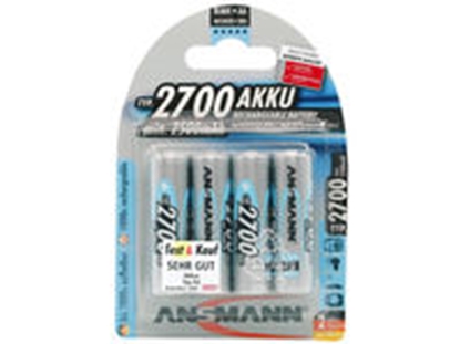 Изображение 1x4 Ansmann rech. battery 2700 Mignon AA 2500 mAh