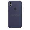 Picture of Apple iPhone XS Max Silicone Case nocny błękit