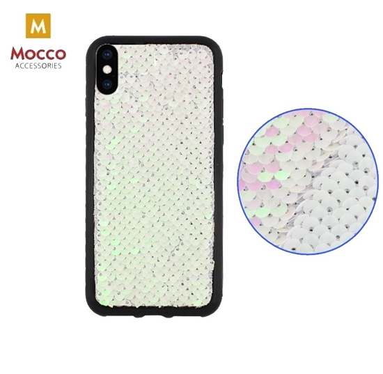 Picture of Mocco Magic Silicone Back Case For Apple iPhone XS / X Silver