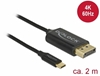 Picture of Delock USB cable Type-C to DisplayPort (DP Alt Mode) 4K 60 Hz 2 m coaxial