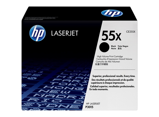 Picture of HP 55X (CE255J) Toner Cartridge, Black