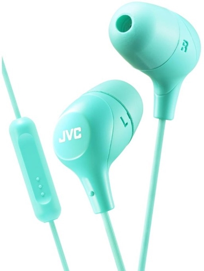 Picture of JVC HA-FX38M-G-E Marshmallow Headphones with remote & microphone Green