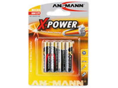 Изображение 1x4 Ansmann Alkaline Micro AAA LR 03 X-Power