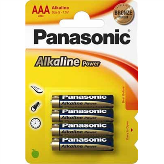 Picture of 12x4 Panasonic Alkaline Power Micro AAA LR03