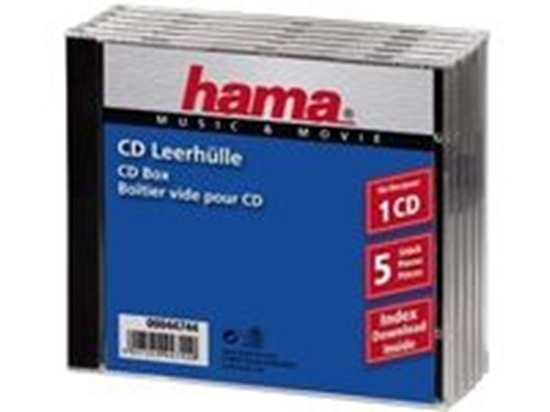 Picture of 1x5 Hama CD-Box Jewel-Case 44744
