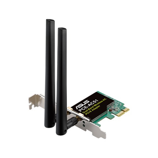 Picture of ASUS Wireless-AC750 Dual-band PCI-E Adapter Internal WLAN