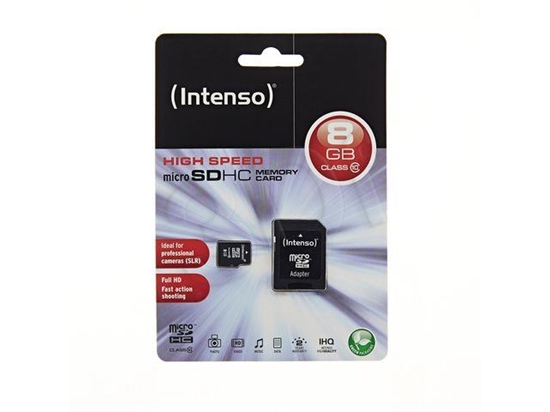 Изображение Intenso microSDHC            8GB Class 10