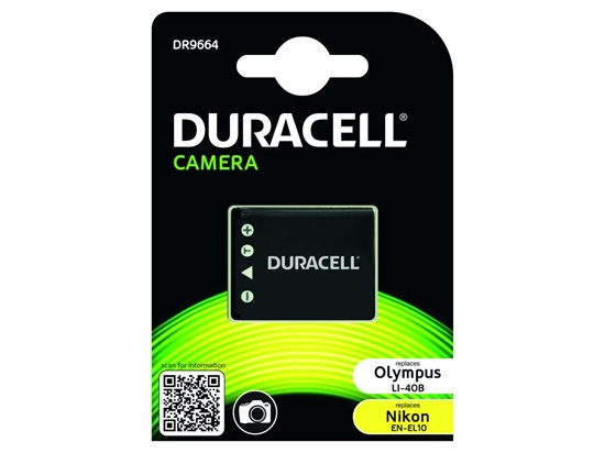 Picture of Duracell Li-Ion 700 mAh for Olympus Li-40B Nikon EN-EL10