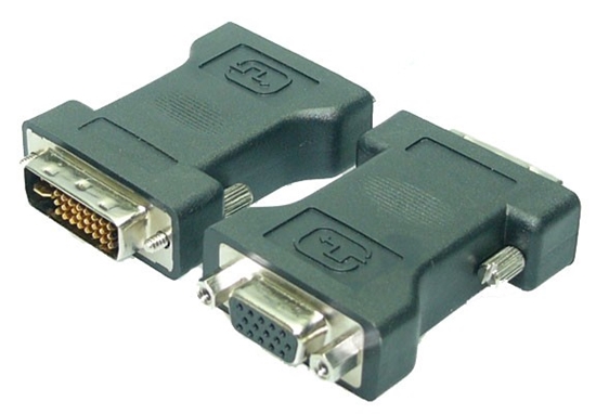 Picture of Logilink | DVI-I male Dual-Link (24+5 pin) > VGA female HD (15-pin) | Black | DVI -I | VGA