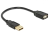 Изображение Delock Extension cable USB 2.0 A-A 15 cm male / female