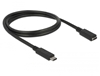 Изображение Delock Extension cable SuperSpeed USB (USB 3.1 Gen 1) USB Type-C™ male > female 3 A 1.0 m black