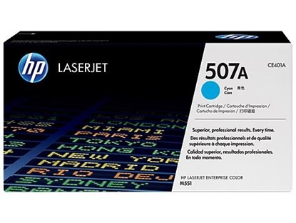 Attēls no HP Toner CE 401 A cyan No. 507 A