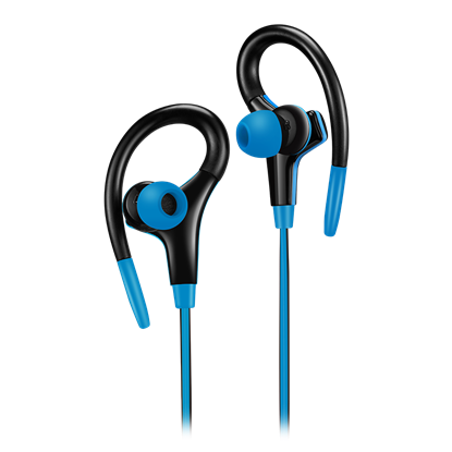Attēls no CANYON   Stereo sport earphones with microphone, cable length 1.2m, Blue