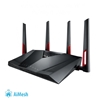 Picture of ASUS RT-AC88U wireless router Gigabit Ethernet Dual-band (2.4 GHz / 5 GHz) Black, Red