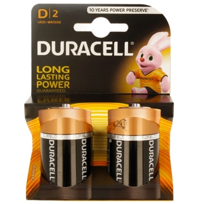 Picture of Duracell MN 1300 Basic D (LR20) blister pack 2pcs