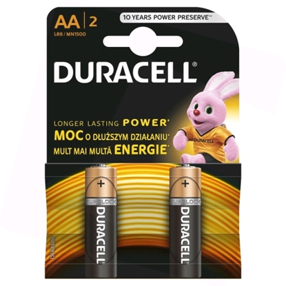 Picture of Duracell MN 1500 Basic AA (LR6) Blister Pack 2pcs