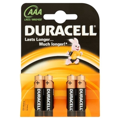 Picture of Duracell MN 2400 Basic AAA (LR03) Blister Pack 4pcs.