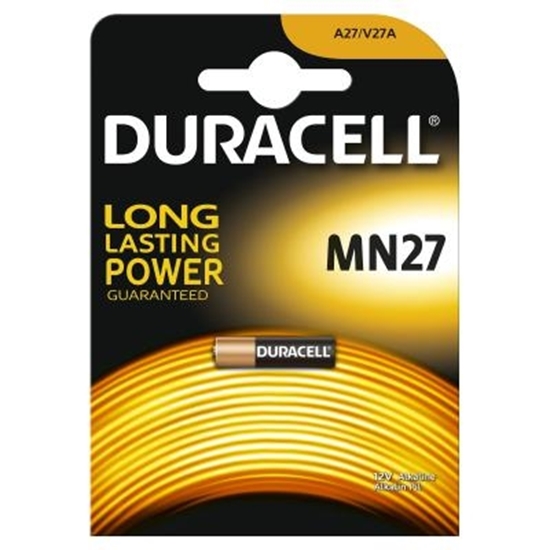 Picture of Duracell MN 27 (LR27) Blister Pack 1pcs