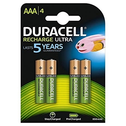 Picture of Duracell Precharged HR03 900MAH ALWAYS READY Blister Pack 4pcs.