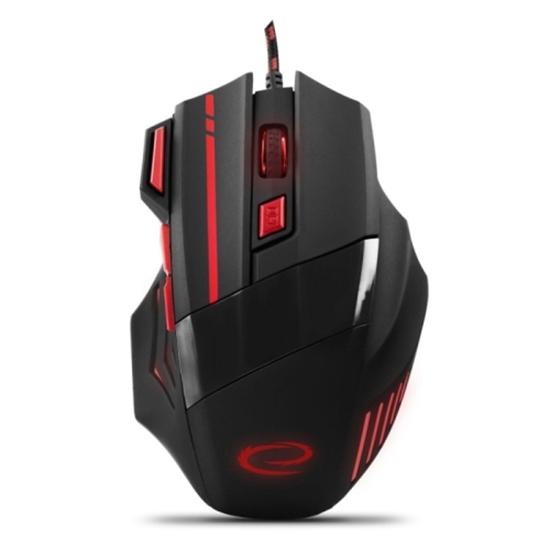 Picture of ESPERANZA EGM201R WIRED MOUSE FOR GAMERS 7D OPT. USB MX201 WOLF RED