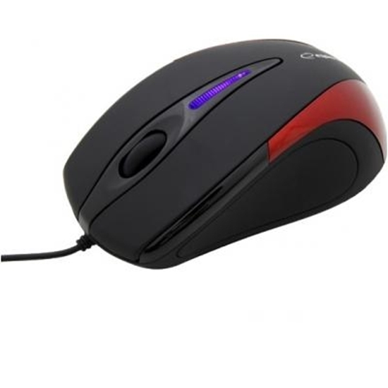 Изображение ESPERANZA EM102R SIRIUS 3D WIRED OPTICAL MOUSE USB BLACK/RED