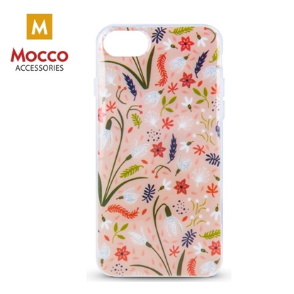Изображение Mocco Spring Case Silicone Back Case for Huawei Mate 20 lite Pink ( White Snowdrop )