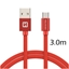 Изображение Swissten Textile Quick Charge Universal Micro USB Data and Charging Cable 3m