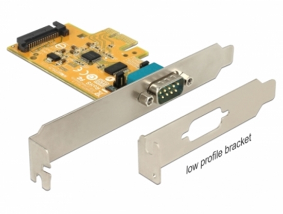 Изображение Delock PCI Express Card to 1 x Serial with voltage supply ESD protection