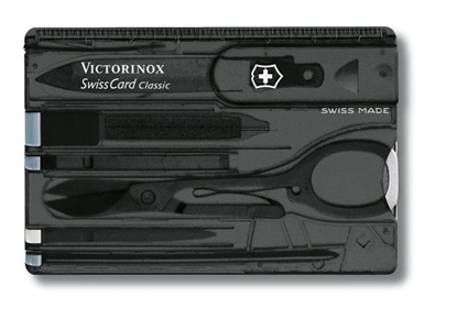 Picture of Victorinox Zestaw SWISSCARD LITE black transparent (0.7333.T3)