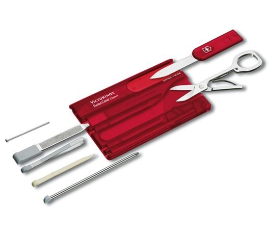 Изображение Victorinox Victorinox SWISSCARD red transparent