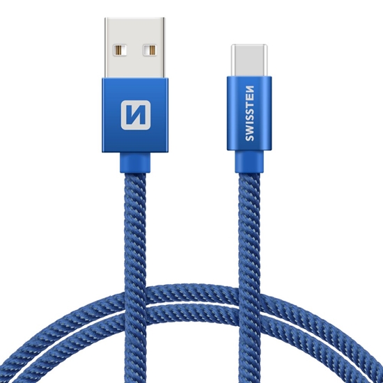 Изображение Swissten Textile Universal Quick Charge 3.1 USB-C Data and Charging Cable 20 cm