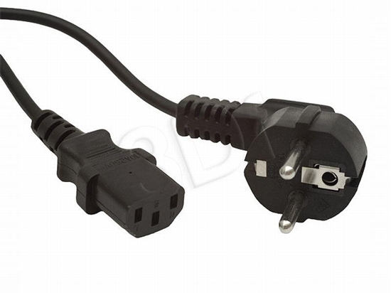 Picture of Gembird PC-186 power cable Black 1.8 m CEE7/4 C14 coupler