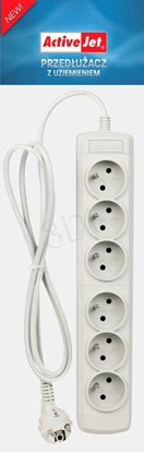 Attēls no Activejet 6GNU - 3M - S power strip with cord