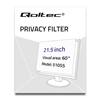 Picture of Qoltec 51055 display privacy filters Frameless display privacy filter 54.6 cm (21.5")