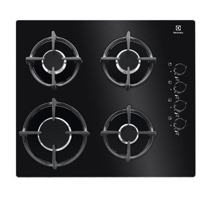 Picture of Electrolux EGG6407K Black Built-in 59 cm Gas 4 zone(s)