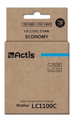 Attēls no Actis KB-1100C ink (replacement for Brother LC1100C/LC980C; Standard; 19 ml; cyan)