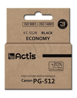Attēls no Actis KC-512R ink (replacement for Canon PG-512; Standard; 15 ml; black)