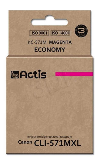 Picture of Actis KC-571M ink (replacement for Canon CLI-571M; Standard; 12 ml; magenta)