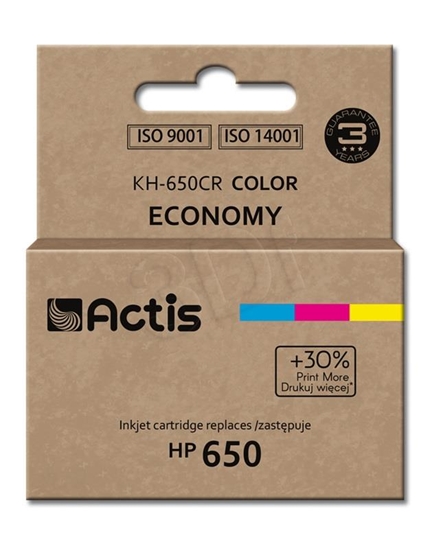 Изображение Actis KH-650CR ink (replacement for HP 650 CZ102AE; Standard; 9 ml; color)