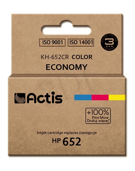Изображение Actis KH-652CR ink (replacement for HP 652 F6V24AE; Standard; 15 ml; color)