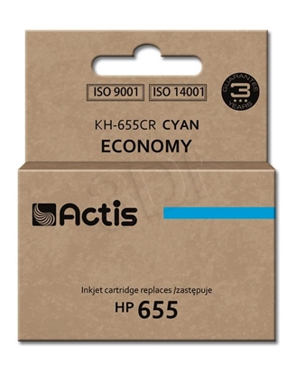 Attēls no Actis KH-655CR ink (replacement for HP 655 CZ110AE; Standard; 12 ml; cyan)