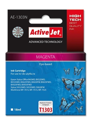 Attēls no Activejet AE-1303N ink (replacement for Epson T1303; Supreme; 18 ml; magenta)