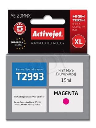 Picture of Activejet AE-29MNX Ink (Replacement for Epson 29XL T2993; Supreme; 15 ml; magenta)