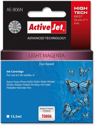 Picture of Activejet AE-803N Ink (Replacement for Epson T0803; Supreme; 13,5 ml; magenta)