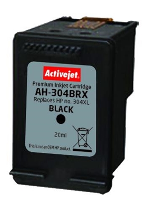 Attēls no Activejet AH-304BRX ink (replacement for HP 304XL N9K08AE; Premium; 20 ml; black)