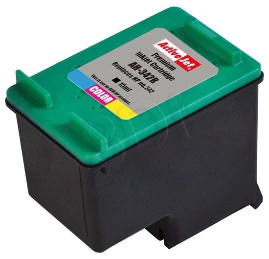 Изображение Activejet AH-342R Ink cartridge (replacement for HP 342 C9361EE; Premium; 21 ml; color)