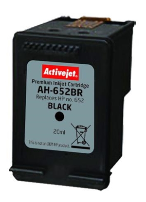 Изображение Activejet AH-652BR ink (replacement for HP 652 F6V25AE; Premium; 20 ml; black)