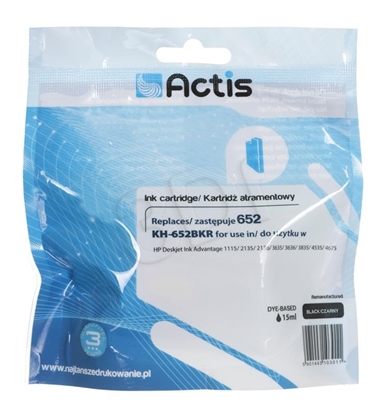 Attēls no Activejet AH-652CR ink (replacement for HP 652 F6V24AE; Premium; 21 ml; color)