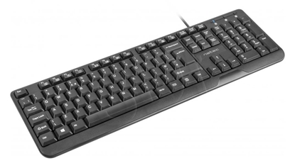 Изображение NATEC KEYBOARD TROUT SLIM USB, US LAYOUT, BLACK